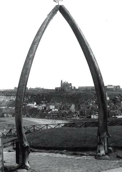 Whale Bone arch on the West Cliff at Whitby